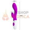 Vibrador de punto G con estimulador de clitoris